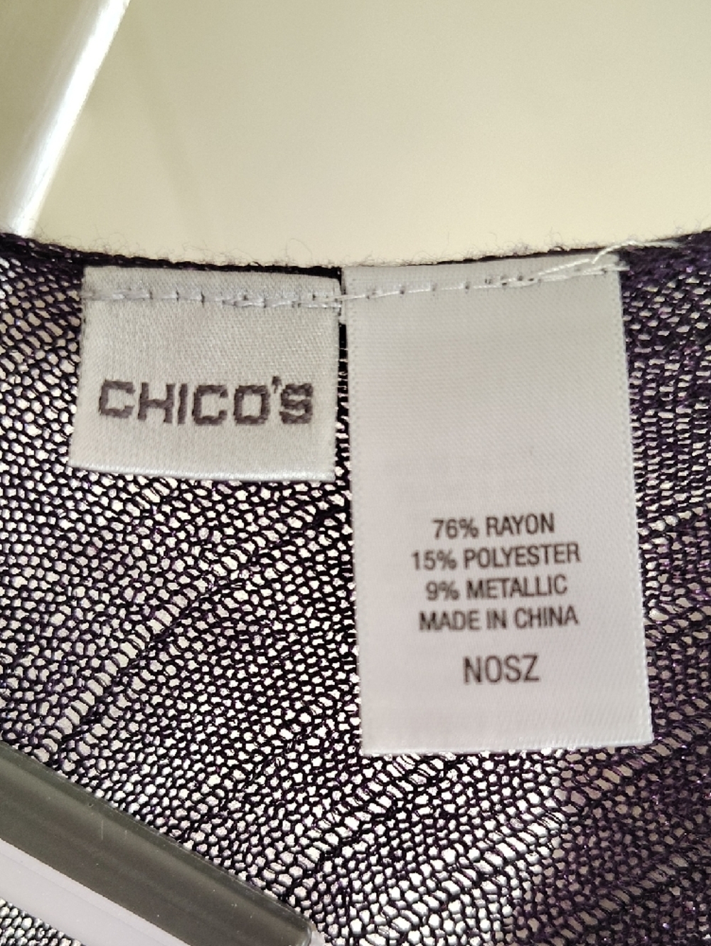 Chico's wrap, O/S. - Picture 2 of 3